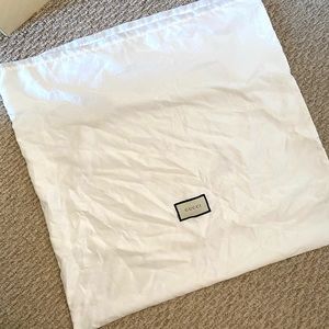 GUCCI LARGE WHITE DUST BAG AUTHENTIC